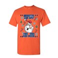 thumbnail image 1 of Tee Hunt Santa is My Ho Ho Homie T-Shirt Fun Ugly Sweater Merry Christmas Mens Shirt, Orange, 5X-Large, 1 of 4