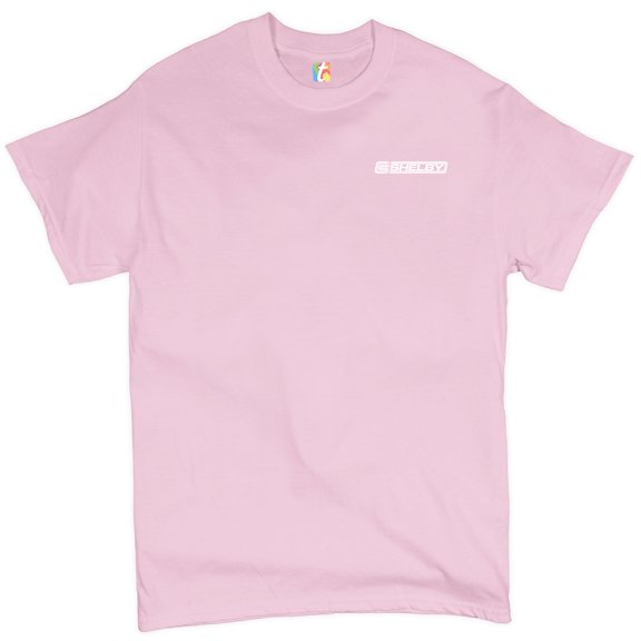 Tee Hunt Shelby American, Inc. Logo T-Shirt Muscle Cars Licensed Men's Novelty Shirt, Light Pink, Small