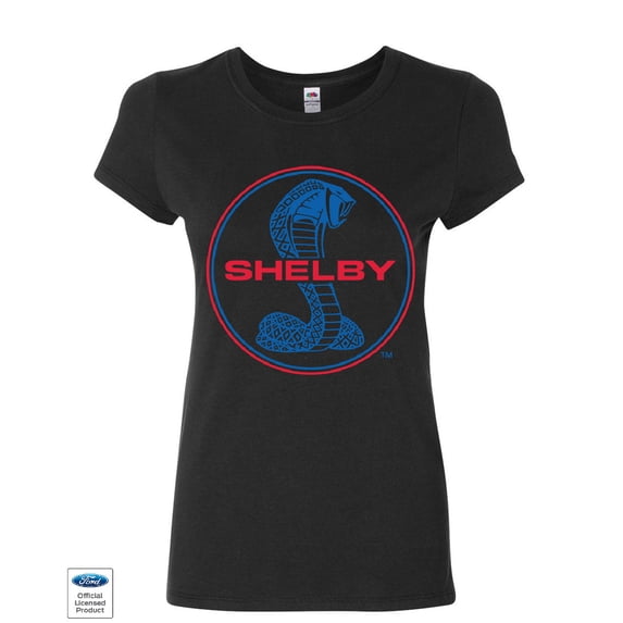 Tee Hunt Shelby Cobra Ford Mustang Women's T-Shirt American Muscle Ford Racing Shirt, Black, 3X-Large