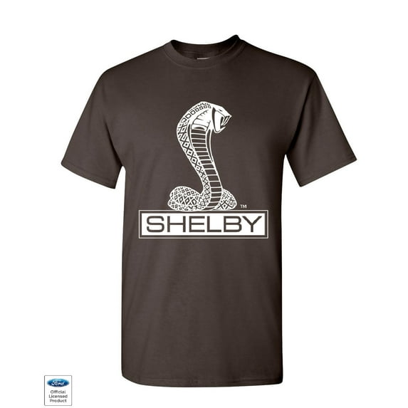 Tee Hunt Shelby Cobra T-Shirt American Classic Muscle Car Ford Mustang Mens Shirt, Brown, 4X-Large