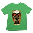 thumbnail image 1 of Tee Hunt Skeleton Rider Youth T-Shirt Route 66 Chopper Biker from Hell Outlaw Kids, Green, Medium, 1 of 5