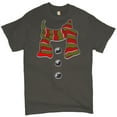 thumbnail image 1 of Tee Hunt Snowman Scarf T-Shirt Merry Christmas Holiday Spirit Men's Tee, Charcoal, 4X-Large, 1 of 4