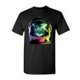 thumbnail image 1 of Tee Hunt Space Cat T-Shirt Astronaut Kitten Neon Galaxy Shirt, 1 of 5