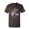 thumbnail image 1 of Tee Hunt Squirrel Riding T-Rex Riding Asteroid T-Shirt Funny Space Weird Mens Shirt, Brown, Large, 1 of 5