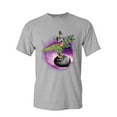 thumbnail image 1 of Tee Hunt Squirrel Riding T-Rex Riding Asteroid T-Shirt Funny Space Weird Mens Shirt, Gray, 3X-Large, 1 of 5