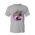 thumbnail image 1 of Tee Hunt Squirrel Riding T-Rex Riding Asteroid T-Shirt Funny Space Weird Mens Shirt, Gray, XX-Large, 1 of 5