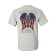 thumbnail image 1 of Tee Hunt Stand for The Flag Kneel for The Cross T-Shirt Patriot Political Tee, Ash Gray, Small, 1 of 5