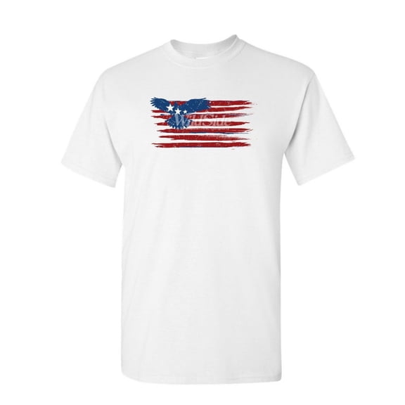 Tee Hunt Stars and Stripes Bald Eagle Flag T-Shirt Patriotic 4th of July Mens Shirt