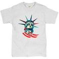 thumbnail image 1 of Tee Hunt Statue of Liberty T-Shirt 4th of July Independence Day Patriotic Men's Tee, Ash Gray, XX-Large, 1 of 4