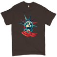 thumbnail image 1 of Tee Hunt Statue of Liberty T-Shirt 4th of July Independence Day Patriotic Men's Tee, Brown, XX-Large, 1 of 4