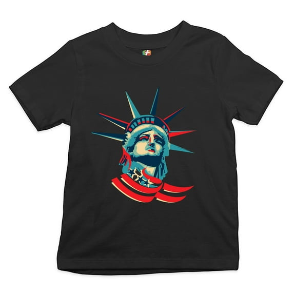 Tee Hunt Statue of Liberty Youth T-Shirt 4th of July Independence Day Patriotic Kids