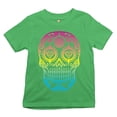 thumbnail image 1 of Tee Hunt Sugar Skull Calavera Diamond Eyes Youth T-Shirt Day of the Dead Kids, Green, Medium, 1 of 5