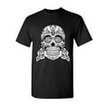 thumbnail image 1 of Tee Hunt Sugar Skull T-Shirt Loyalty Integrity Devotion Honor Tee, 1 of 5