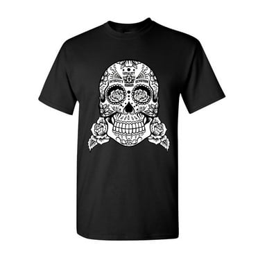 Tee Hunt Sugar Skull T-Shirt Loyalty Integrity Devotion Honor Tee