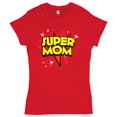 thumbnail image 1 of Tee Hunt Super Mom T-Shrit Mother's Day Funny Parody Superhero Blessed Mama Women's T-Shirt Tee, Red, Small, 1 of 4
