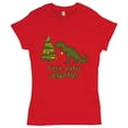 thumbnail image 1 of Tee Hunt T-Rex Hates Christmas T-Shirt Funny Dinosaur Xmas Eve Festive Women's T-Shirt Tee, Red, 3X-Large, 1 of 5