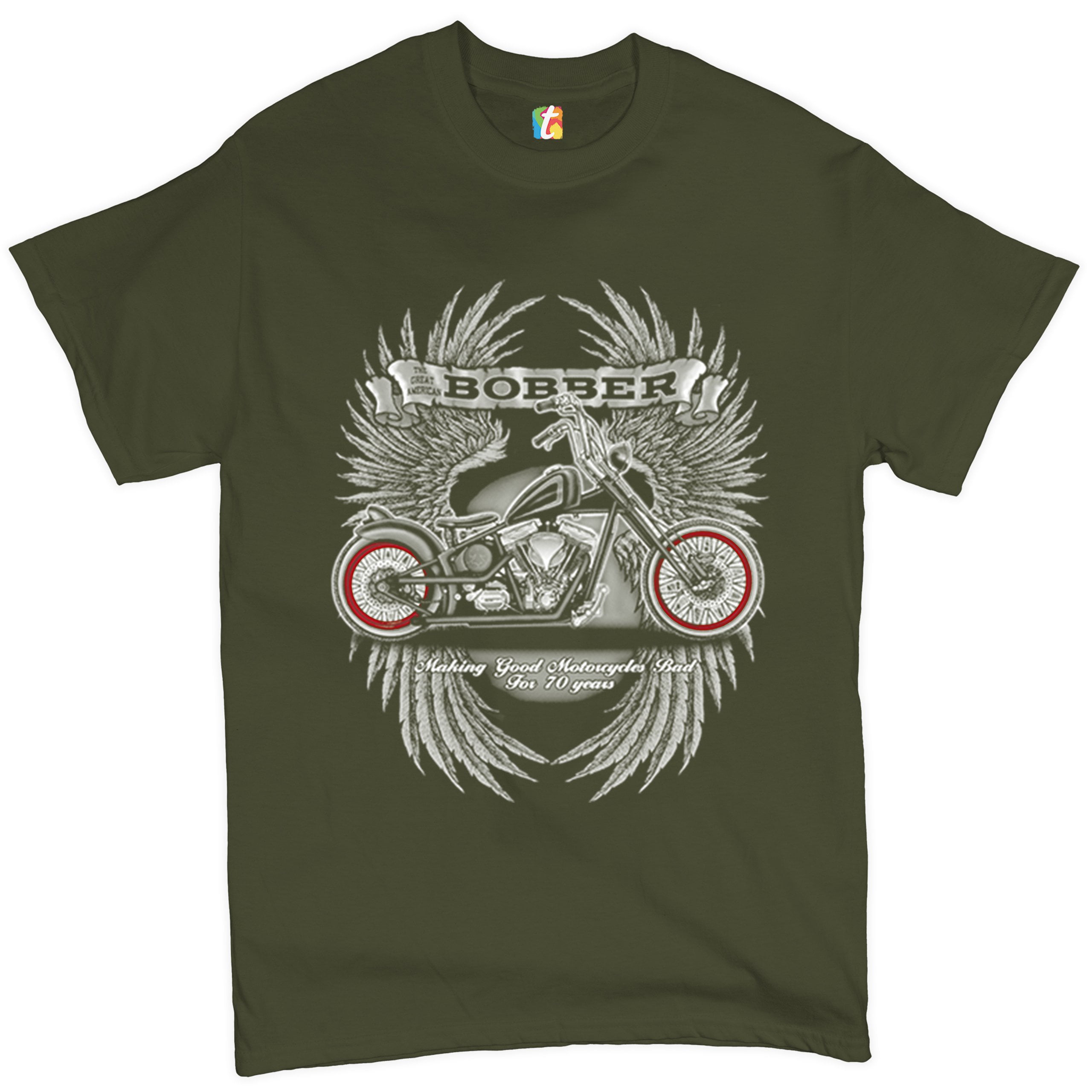 Tee Hunt The Great American Bobber T-Shirt Motorcycle Enthusiast
