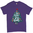 thumbnail image 1 of Tee Hunt The Most Wonderful Time of the Year T-shirt Christmas Tree Xmas Men's Tee, Purple, XX-Large, 1 of 5