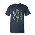 thumbnail image 1 of Tee Hunt Three Feathers T-Shirt Cute Nature Wildlife Ornament Colorful Mens Shirt, Navy Blue, XX-Large, 1 of 5