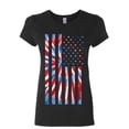 thumbnail image 1 of Tee Hunt Tie-Dye American Flag Women's T-Shirt 4th of July Stars and Stripes, 1 of 5
