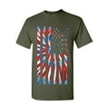 thumbnail image 1 of Tee Hunt Tie-dye American Flag T-Shirt 4th of July Stars and Stripes Mens Tee, Military Green, Medium, 1 of 5