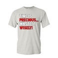thumbnail image 1 of Tee Hunt Time is Precious Waste it Wisely T-Shirt College Humor Lazy Fun Mens Shirt, Ash Gray, Small, 1 of 4