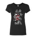 thumbnail image 1 of Tee Hunt To Die For Women's T-Shirt Skulls Roses Motorcycle Biker Live to Ride Shirt, 1 of 5