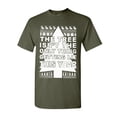 thumbnail image 1 of Tee Hunt Tree Isn't The Only Thing Getting Lit Ugly T-Shirt Christmas Men's Novelty Shirt, Military Green, X-Large, 1 of 5