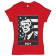 thumbnail image 1 of Tee Hunt Trump 2024 T-Shirt Keep America Great Re-Elect Donald Trump Women's T-Shirt Tee, 1 of 5