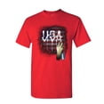 thumbnail image 1 of Tee Hunt USA Flag Graffiti T-Shirt Stars and Stripes Urban Tag Wall Spray Mens Shirt, Red, Large, 1 of 5