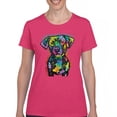 thumbnail image 1 of Tee Hunt Unconditional Loyalty T-Shirt Adopt a Dog Dean Russo Pets Women's T-Shirt Tee, Pink, XX-Large, 1 of 5