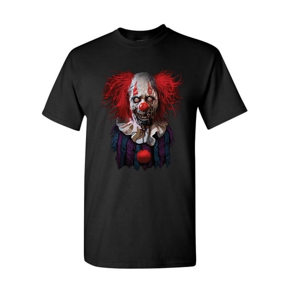 Tee Hunt Undead Zombie Clown T-Shirt Scary Creepy Horror Nightmare Fobia Mens Shirt