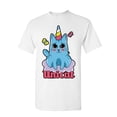 thumbnail image 1 of Tee Hunt Unicat T-Shirt Cute Adorable Unicorn Cat Lady Kitten Fairy Tale Mens Shirt, White, 3X-Large, 1 of 4