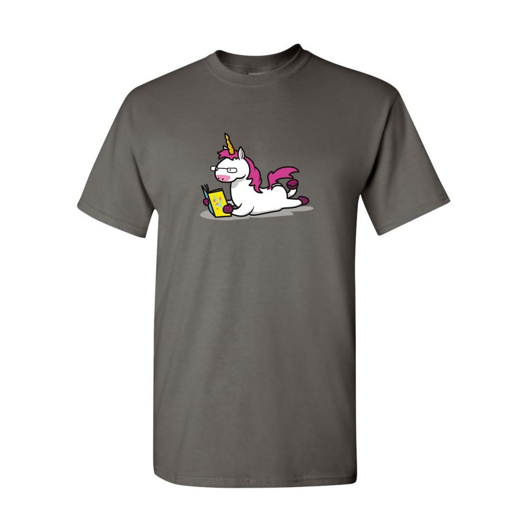 Study Tee Tee Hunt Unicorn Bookworm T-Shirt Funny College Student Nerd Geek Study ...