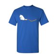 thumbnail image 1 of Tee Hunt Unicorn Scooting Rainbow T-Shirt Funny Fairy Tale Adorable Pony Mens Shirt, Blue, 5X-Large, 1 of 4