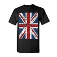 thumbnail image 1 of Tee Hunt Union Jack T-Shirt United Kingdom Distressed British Flag Shirt, 1 of 5