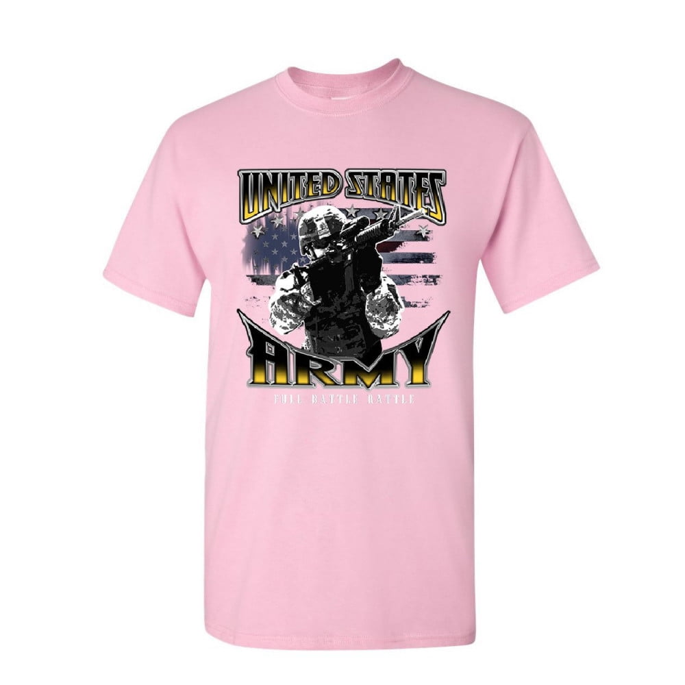 Tee Hunt United States Army T-Shirt American Soldier Full Battle Rattle ...