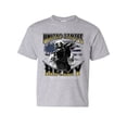 thumbnail image 1 of Tee Hunt United States Army Youth T-Shirt American Soldier Full Battle Rattle Kids Tee, Gray, Large, 1 of 5