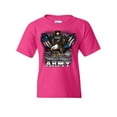 thumbnail image 1 of Tee Hunt United States Army Youth T-Shirt Bald Eagle Army Strong Since 1775 USA Kids Tee, Pink, Small, 1 of 5