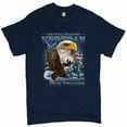 thumbnail image 1 of Tee Hunt United States Veteran T-Shirt Support Our Troops American Eagle Men's Tee, Navy Blue, Medium, 1 of 5