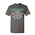 thumbnail image 1 of Tee Hunt Vegetarian Definition T-Shirt Offensive Village Idiot Vegan Meat Mens Shirt, Charcoal, Small, 1 of 4