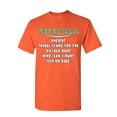 thumbnail image 1 of Tee Hunt Vegetarian Definition T-Shirt Offensive Village Idiot Vegan Meat Mens Shirt, Orange, 4X-Large, 1 of 4