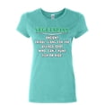 thumbnail image 1 of Tee Hunt Vegetarian Definition Women's T-Shirt Offensive Village Idiot Vegan Meat Shirt, Light Blue, 3X-Large, 1 of 4