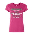 thumbnail image 1 of Tee Hunt Vegetarian Definition Women's T-Shirt Offensive Village Idiot Vegan Meat Shirt, Pink, Large, 1 of 4