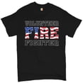 thumbnail image 1 of Tee Hunt Volunteer Fire Fighter T-Shirt Fire and Rescue Courage Patriotic Men's Tee, Black, 4X-Large, 1 of 5