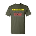 thumbnail image 1 of Tee Hunt Warning! This Person Will Talk About Dogs T-Shirt Puppy Pet Paw Mens Shirt, Military Green, 5X-Large, 1 of 4