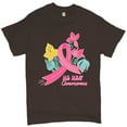 thumbnail image 1 of Tee Hunt We Will Overcome T-Shirt Ribbon Breast Cancer Awareness Men's Tee, Brown, XX-Large, 1 of 5