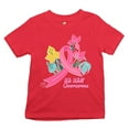 thumbnail image 1 of Tee Hunt We Will Overcome Youth T-Shirt Pink Ribbon Breast Cancer Awareness Kids, Red, Large, 1 of 5