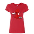 thumbnail image 1 of Tee Hunt Well Crap Women's T-Shirt Funny T-Rex Fail Short Hands Tyrannosaurus Shirt, Red, X-Large, 1 of 5