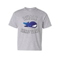 thumbnail image 1 of Tee Hunt Whale Hello There Youth T-Shirt Funny Wildlife Ocean Cute Pun Wordplay Kids Tee, Gray, Large, 1 of 4